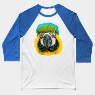 Blue and Yellow Macaw Baseball T-Shirt